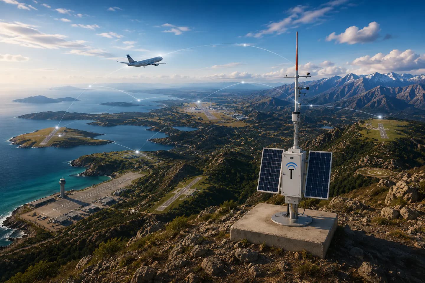 MicroTower autonomous aviation advisory infrastructure extending across regional and remote airfields